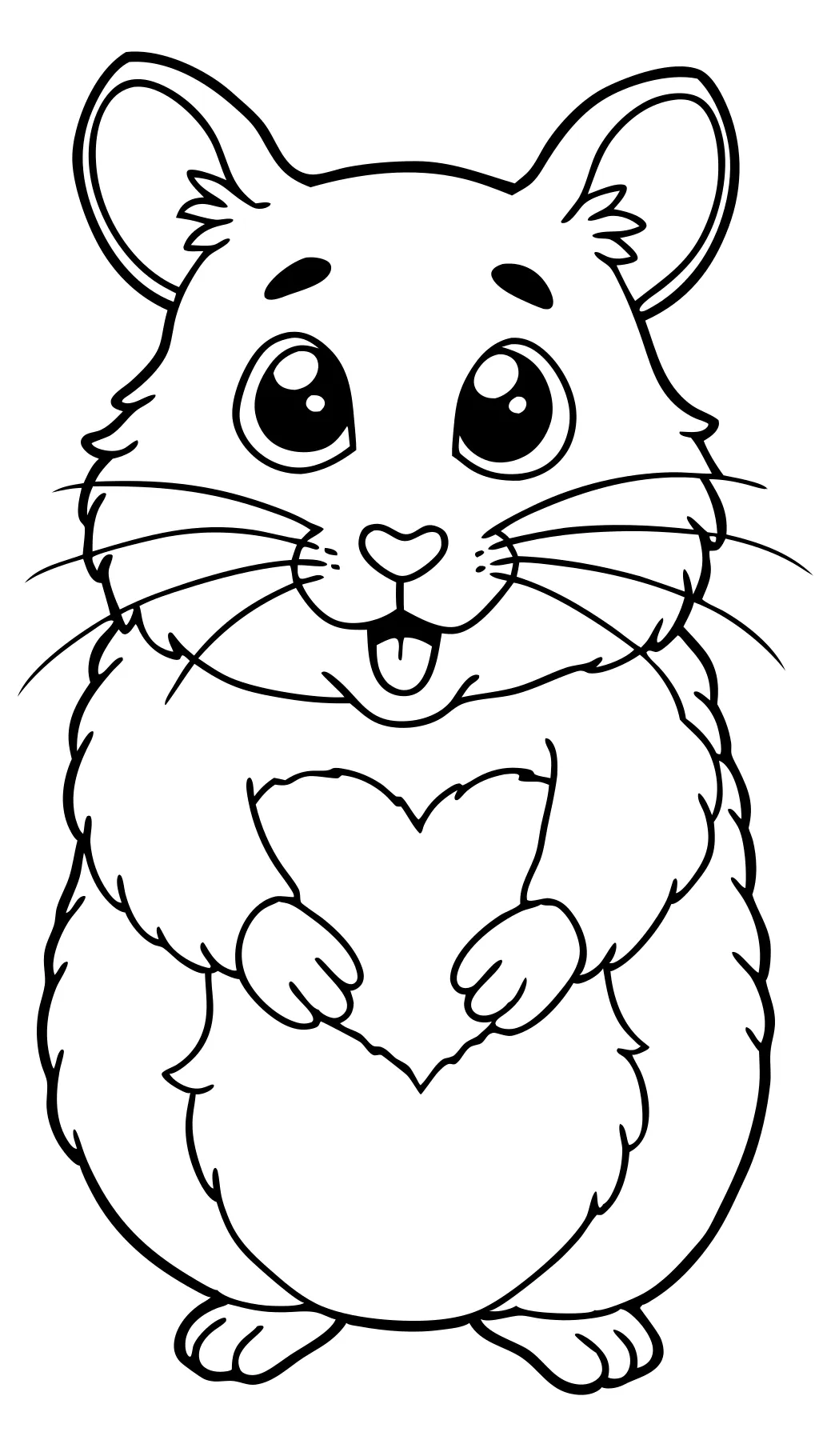 coloriages de hamster à imprimer